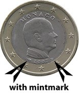 Monaco 2007    1 Euro     Prins  Albert   UNC Uit De Rol  UNC Du Rouleaux  !! - Monaco