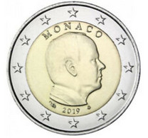 Monaco 2019    2 Euro     Prins  Albert   UNC Uit De Rol  UNC Du Rouleaux  !! - Monaco