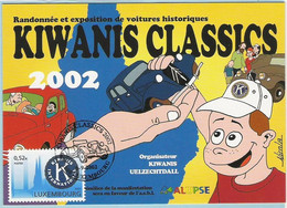 Luxemburg - Maximumkarte Thema: Kiwanis Classics / Oldtimer-Treffen / U.a. Citroën / Sonderstempel: 6.9.2002 - Maximum Cards
