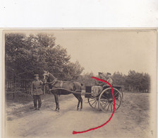 Pferd Und Kutsche Cheval Et Carosse Res. Feld Art. 23 Photo  Allemande GRANDES DIMENSIONS 1° Guerre - Photos