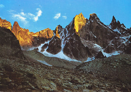 Schweiz, Sciora - Gruppe, Capanna Sciora, Sonnenuntergang, Bernina -  Alpen, Graubünden - Bregaglia