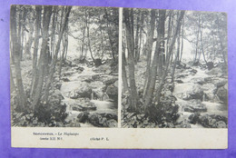 Cpa Stéréoscopique Nonceveux Nigluispo &  Amblève Cliche P.L. 2 X Cpa Serie VII , N8 En N2 Liege Amel - Cartoline Stereoscopiche