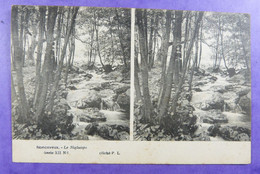 Cpa Stéréoscopique Nonceveux Nigluispo &  Amblève Cliche P.L. 2 X Cpa Serie VII , N8 En N2 Liege Amel - Stereoscope Cards