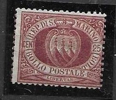 San Marino Original But Toned Gum Mint Hinged * 130 Euros 1890 - Unused Stamps