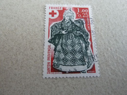 Croix-Rouge - Santons De Provence - Guérisseuse - 1f.+25c. - Rouge Et Vert-noir - Oblitéré - Année 1977 - - Gebraucht