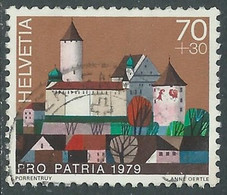 1979 SVIZZERA USATO PRO PATRIA CASTELLI 70 CENT - RF6-6 - Used Stamps