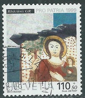 1999 SVIZZERA USATO PRO PATRIA BENI CULTURALI 110 CENT - RF6-5 - Used Stamps