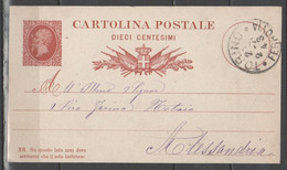 ITALIA 1879 - Cartolina Postale 10 C. - Annullo Torino          (g8212) - Postwaardestukken