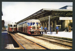 Photo-carte Moderne "Autorails De Dietrich En Gare De Vittel - Années 50" Train - Chemin De Fer - Treni