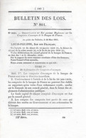 Décret De 1841  Concernant Les Règlements D'escompte De La BANQUE De FRANCE - Banken