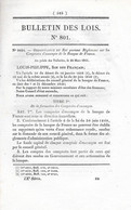 Décret De 1841  Concernant Les Règlements D'escompte De La BANQUE De FRANCE - Bancos