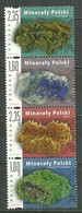 POLAND MNH ** 4326-4329 Minéraux De Pologne Sel Malachite Azuritz Marcassite Gypse - Unused Stamps