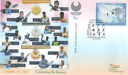 India 2021 Celebrating The Success Gold Medal Winners At Tokyo Paralympic Olympics 2020 (Limited) (**) Inde Indien - Cartas & Documentos