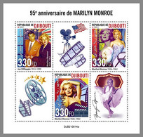 DJIBOUTI 2021 MNH Marilyn Monroe Cinema Kino Film Joe DiMaggio M/S - OFFICIAL ISSUE - DHQ2201 - Kino