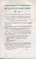 Ordonnance De 1825 Concernant L'organisation Du Personnel Du Service Des Subsistances - Decreti & Leggi