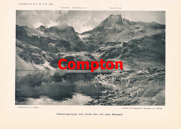 A102 356 - Frido Kordon Compton Reisseckgruppe Artikel Mit 2 Kunstblättern 1900 !! - Sonstige & Ohne Zuordnung