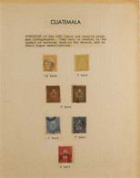 FORGERIES OF LATIN AMERICA 1850's-1930's INTERESTING REFERENCE COLLECTION In An Album, Includes Guatemala Various Surcha - Other & Unclassified
