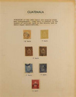 FORGERIES OF LATIN AMERICA 1850's-1930's INTERESTING REFERENCE COLLECTION In An Album, Includes Guatemala Various Surcha - Autres & Non Classés