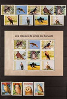 BIRDS BURUNDI 1970's To 2009 Never Hinged Mint Collection Of Stamps And Miniature Sheets Featuring Birds.  Includes 1991 - Non Classés