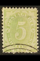 NEW SOUTH WALES 1891 Postage Due 5s Green, The Rare single Line Perf. 11, BW ND 33w, Neat Part Cancelled To Order Oval O - Autres & Non Classés