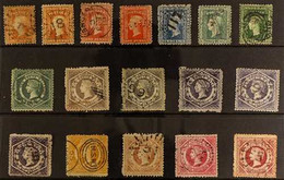 NEW SOUTH WALES 1860-72 (wmk Double-lined Figure Of Value) Good To Fine Used Selection Covering All Values. Good Range O - Autres & Non Classés