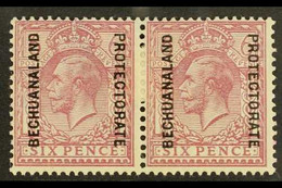 1925 6d Purple On Ordinary Paper, Ovptd, SG 97, Very Fine Mint Pair. For More Images, Please Visit Http://www.sandafayre - Other & Unclassified