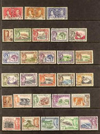 1937-1975 USED ASSEMBLY On Stock Pages, All Different, Includes 1938-47 Set, 1951 Set, 1954-62 Most Vals To $2.40, 1975  - Dominique (...-1978)