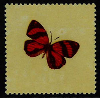 1970 1s Butterflies White Background With BLACK COLOUR OMITTED (all Inscriptions And Value Omitted) Variety (Scott 804 V - Ecuador