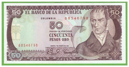 COLOMBIA 50 PESOS 1981  P-422a  UNC - Colombia