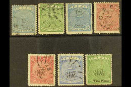 1871-1877 USED SELECTION Comprising 1871 1d And 3d (SG 10/11), 1872 2c On 1d And 12c On 6d (SG 13 & 15), 1876 Wove Paper - Fiji (...-1970)