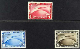 1933 ZEPPELIN Chicago World Exhibition Set, Inscribed "CHICAGO FAHRT 1933", Mi 496/98, SG 510/12, Fine Mint (3 Stamps) F - Autres & Non Classés