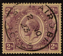 1922-27 VARIETY 2s Dull Purple, Variety "Wmk Crown To Right Of CA", SG 88w, Used With Central Nairobi Cds For More Image - Vide