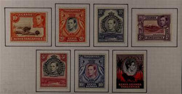 1941 "BLITZ PERF" ISSUES Complete Set Of All Perf 14 Definitive Issues With 10c, 20c, 30c, 2s, 5s, 10s, And £1, SG 134c, - Vide