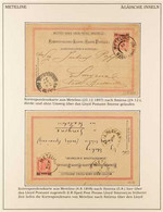 AUSTRIAN LEVANT 1888-1914 METELINO POSTAL HISTORY Group, We See A Range Of Covers & Cards Cancelled With "Metelino" Spel - Autres & Non Classés