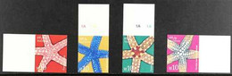 2004 IMPERF PROOFS Star Fish Set As SG 3958/61, IMPERF PROOFS From The B.D.T. Printers Archive, On Unwatermarked, Gummed - Maldive (...-1965)