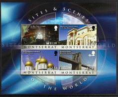 2010 IMPERF PROOF MINIATURE SHEET SET Sites & Scenes Of The World Miniature Sheet Set, SG MS1455/56, IMPERF PROOFS From  - Montserrat