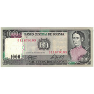 Billet, Bolivie, 1000 Pesos Bolivianos, 1981-1984, KM:167a, SPL+ - Bolivie