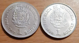 Venezuela - 1 Bolivar - Années 1989 Et 1990 - Venezuela