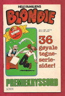 Hele Familiens Blondie N°3 - Publisher Semic / Nordisk Forlag AS - In Danish Or Swedish - Year 1981 - - Scandinavian Languages