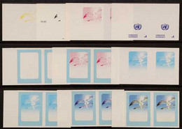 VIENNA OFFICE 1994 4s Birds Definitive Ten Different PROGRESSIVE COLOUR IMPERF PROOFS PAIRS, Scott V168PP, Superb Never  - Other & Unclassified