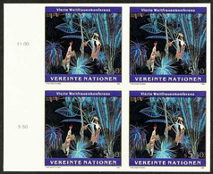 VIENNA OFFICE 1995 5.50s Conference On Women IMPERF PLATE PROOFS BLOCK Of 4, Scott V189Pl, Superb Never Hinged Mint, Ver - Other & Unclassified