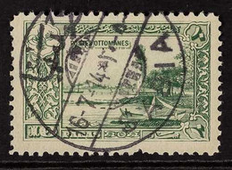 OTTOMAN POSTS 1914 10pa Green "Lighthouse" Of Turkey, Michel 233, Very Fine Used With "SABIA" Cds Cancellation, C&W Type - Yémen