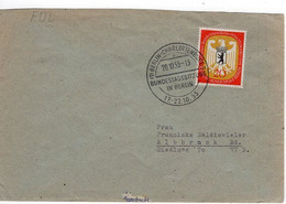 50620 - Berlin - 1955 - 20Pfg. Bundestagssitzung EF A. Bed.-FDC BERLIN -> Albbruck (Klappe Fehlt!) - Cartas & Documentos