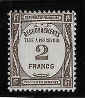 France Taxe N°62 - Neuf * Avec Charnière - TB - 1859-1959 Nuovi