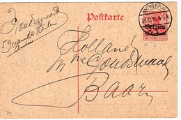 50632 - Dt.Bes. Belgien - 1915 - 10c. Germania GAKte. ANTWERPEN -> Niederlande - Occupation 1914-18