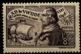 France 1942 Mi 554 Jean De Vienne MH - Neufs