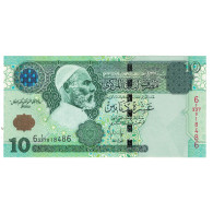 Billet, Libya, 10 Dinars, KM:70a, NEUF - Libië