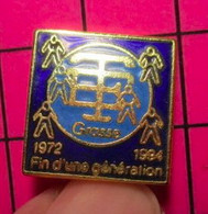 413c Pin's Pins / Beau Et Rare / THEME : SPORTS / JUDO KARATE GRASS 1972 1992 FIN D'UNE GENERATION - Judo