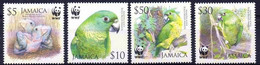 JAMAIQUE  Perroquet Amazona Agillis ,WWF. Yvert 1121/24  Neuf ** (MNH) Sans Trace De Charniere - Unused Stamps