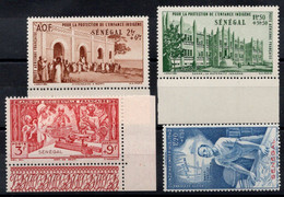 SENEGAL Timbres Poste Aérienne N°18** à 21** Neufs Sans Charnière TB Cote : 4,00€ - Luftpost